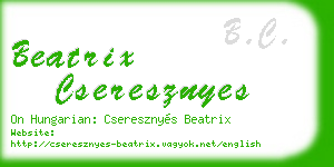 beatrix cseresznyes business card